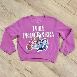 Disney Princess Sweatshirt Girls Size S (6/7) "In My Princess Era"